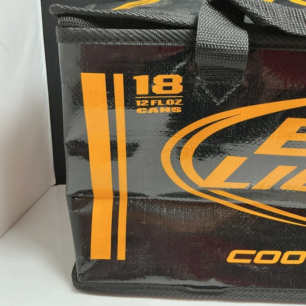 2009 Bud‎ Light Cooler Pack, Holds 18 Cans - Black w/ Yellow Text Variant HTF